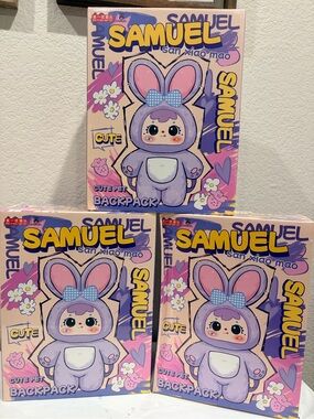 SAMUEL 400% Plush Bunny Backpack. New. Authentic Blind Box.